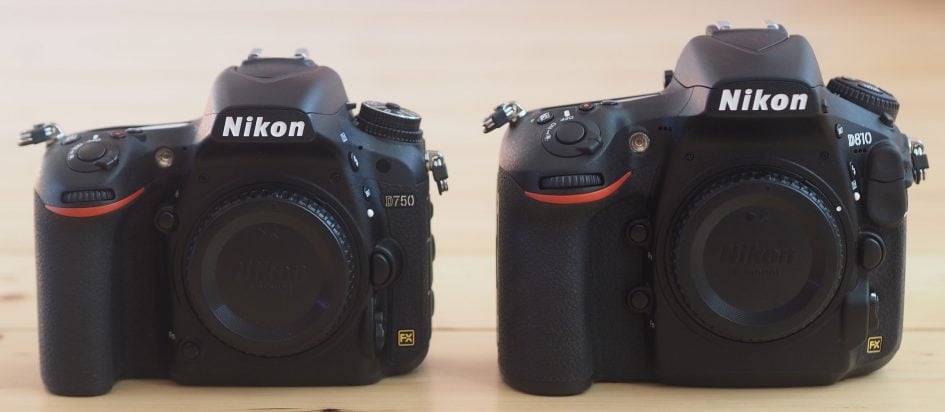 Nikon D750 and D810