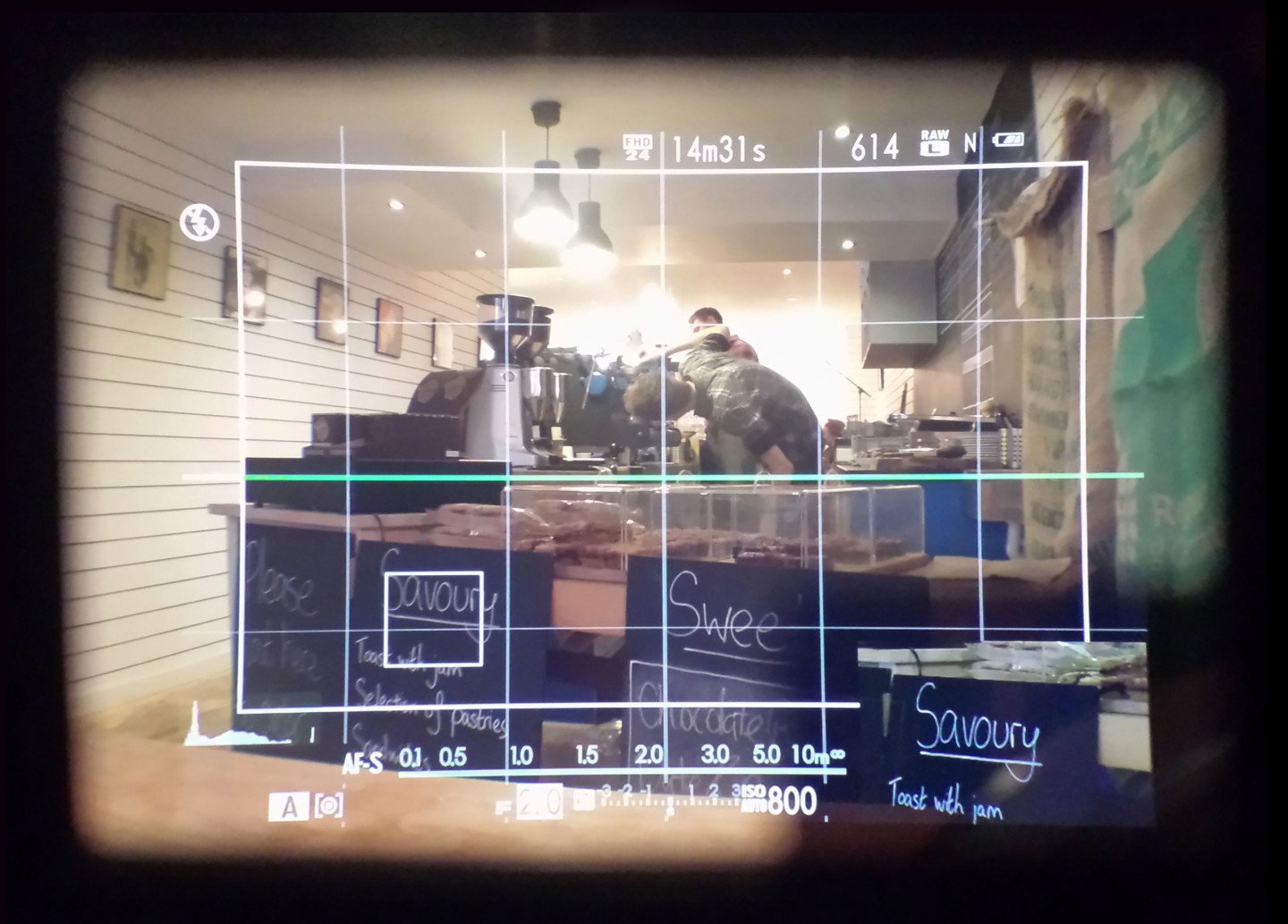 Fujifilm X100T viewfinder hybrid view