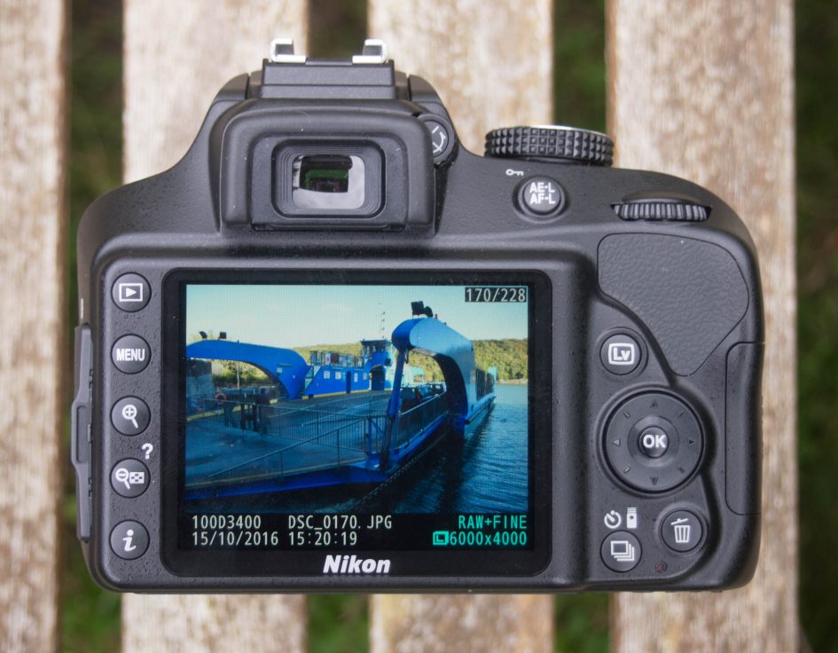 Nikon D3400 Picture Quality, File Formats & Image Size Settings