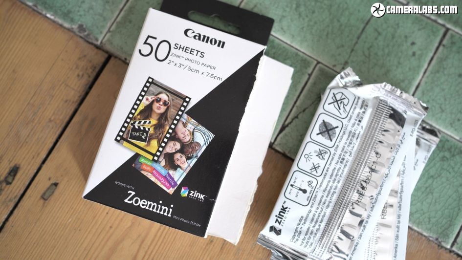 Canon Zoemini S Rose Gold + Papier Photo Canon Zink 2 x 3 (5 x 7,6 cm) 20  Feuilles