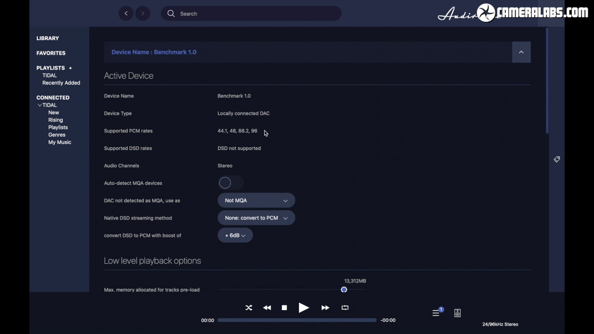 Tidal Hifi review Cameralabs