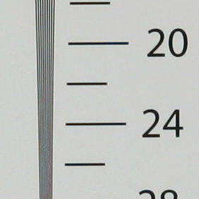 Canon EF 85 mm f/1.8 USM horizontal resolution