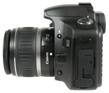 Canon EOS 30D left side view