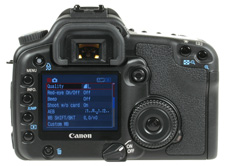 Canon EOS 30D rear view