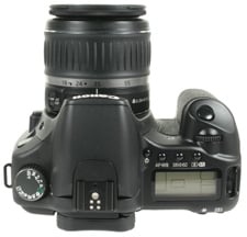 Canon EOS 30D top view