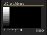 Canon EOS 5D Screen brightness
