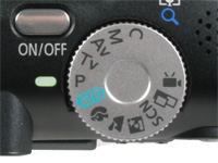 Canon A640 - command dial