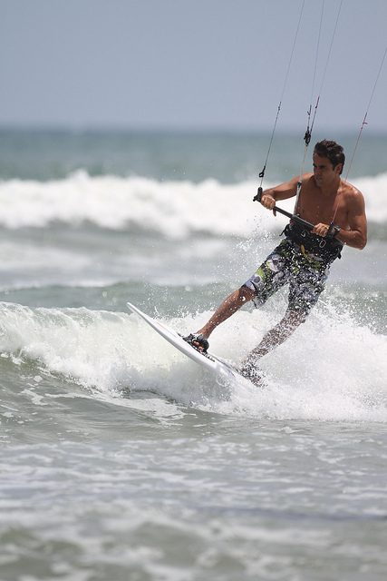 Kite surfer taken with 500mm