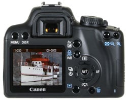 Canon EOS 1000D / Digital Rebel XS - rear view