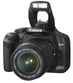 Canon EOS 450D / Rebel XSi with flash