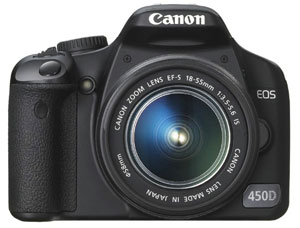 Canon EOS 450D / Rebel XSi - front view