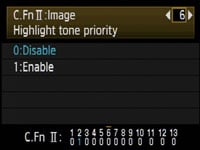 Canon 500D - highlight tone priority