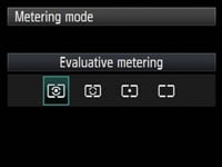 Canon 50D - metering