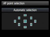 Canon EOS 5D Mark II - AF point select