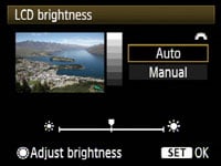 Canon EOS 5D Mk II - LCD brightness