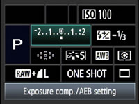 Canon EOS 5D Mk II - Q menu