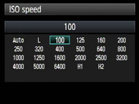 Canon EOS 5D Mark II - sensitivity