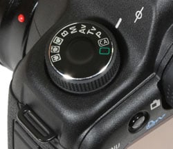 Canon EOS 5D Mk II - mode dial
