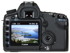 Canon EOS 5D Mk II - rear view