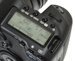 Canon EOS 5D Mk II - top right