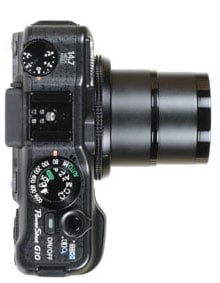 Canon PowerShot G10 - top view