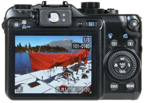 Canon PowerShot G10 - rear view