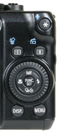 Canon PowerShot G10 - rear controls