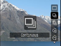 Canon G9 - continuous menu