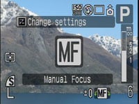 Canon G9 - manual focus menu