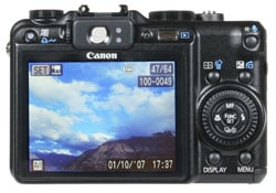 Canon PowerShot G9 - rear view