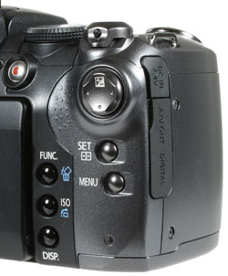Canon S5 - rear controls