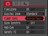 Canon S5 - flash sync