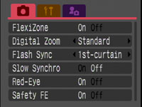 Canon S5 - rec menu