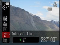 Canon Ixus 860IS / PowerShot SD870 IS - time lapse interval