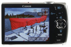 Canon Ixus 860IS / PowerShot SD870 IS - rear