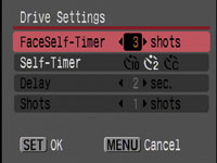 Canon IXUS 870IS / PowerShot SD 880IS - face timer