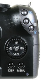 Canon PowerShot SX10 - rear controls