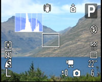 Canon PowerShot SX1 IS - live histogram