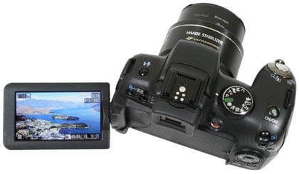 Canon PowerShot SX1 IS - screen