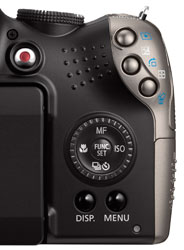 Canon PowerShot SX20 - rear controls