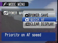 FinePix F50fd - power-save menu