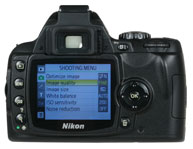Nikon D40 - rear view