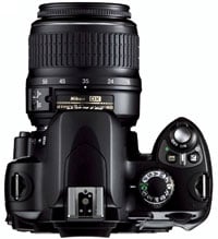 Nikon D40x - top view