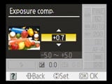 Nikon D40x - exposure compensation