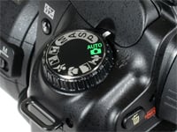 Nikon D80 main mode dial