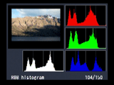 Nikon D80 RGB histogram