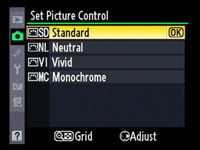 Nikon D300 - Picture control