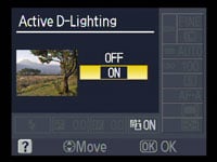 Nikon D60 - active D-lighting