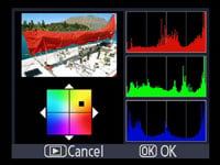 Nikon D60 - RGB histogram