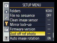 Nikon D60 - dust off ref